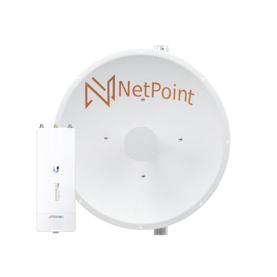 Kit De Radio Af5xhd Con Antena Np1-gen2 / 30 Dbi / 4.9-6.2 Ghz / Incluye Jumper / Ideal Para Distancias De Hasta 30km.