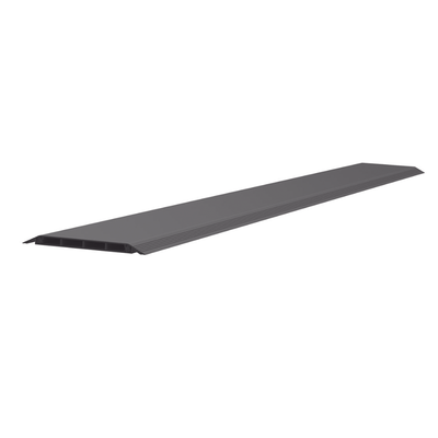 Canaleta De Piso De 4 Vías, Material Pvc Rígido, 6 Ft De Largo, 176 Mm De Ancho, Color Negro