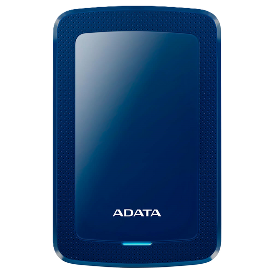 Disco Duro Externo Adata Hv300 2tb Portatil 2.5 Usb 3.2 Windows Mac Linux Dashdrive Slim Color Azul Ahv300-2tu31-cbl