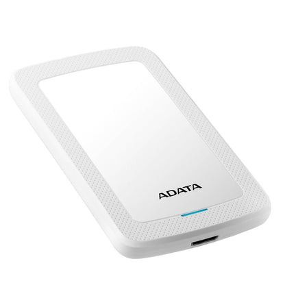 Disco Duro Externo Adata Hv300 1tb Portatil 2.5 Usb 3.2 Windows Mac Linux Dashdrive Slim Color Blanco Ahv300-1tu31-cwh