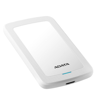 Disco Duro Externo Adata Hv300 1tb Portatil 2.5 Usb 3.2 Windows Mac Linux Dashdrive Slim Color Blanco Ahv300-1tu31-cwh