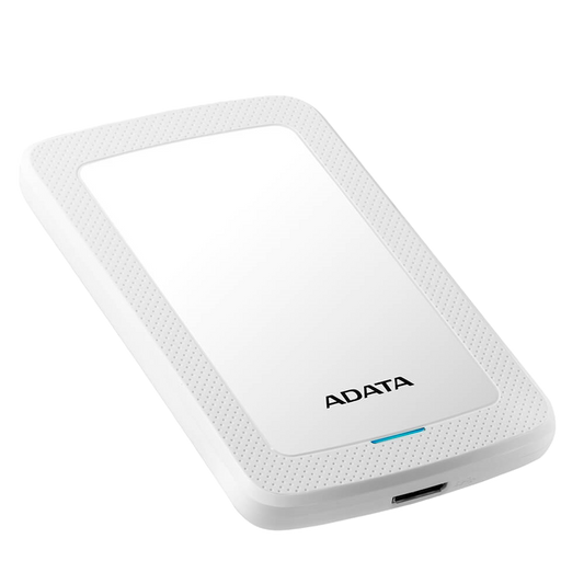 Disco Duro Externo Adata Hv300 1tb Portatil 2.5 Usb 3.2 Windows Mac Linux Dashdrive Slim Color Blanco Ahv300-1tu31-cwh