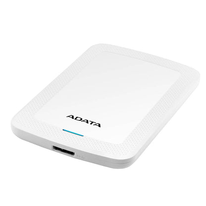 Disco Duro Externo Adata Hv300 1tb Portatil 2.5 Usb 3.2 Windows Mac Linux Dashdrive Slim Color Blanco Ahv300-1tu31-cwh