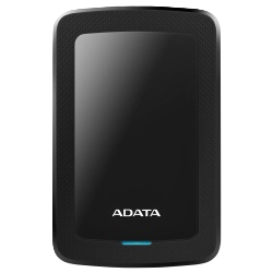 Disco Duro Externo Adata Hv300 1tb Portatil 2.5 Usb 3.2 Windows Mac Linux Dashdrive Slim Color Negro (ahv300-1tu31-cbk)