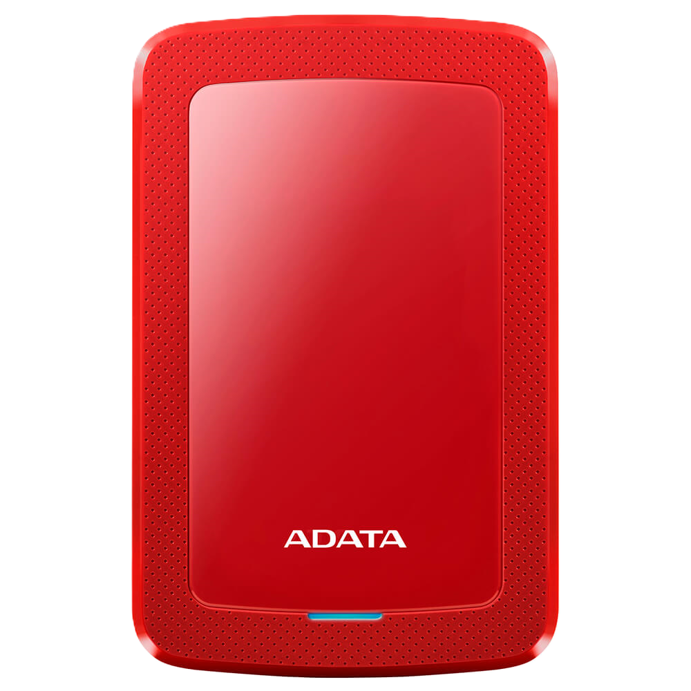 Disco Duro Externo Adata Hv300 2tb Portatil 2.5 Usb 3.2 Windows Mac Linux Dashdrive Slim Color Rojo Ahv300-2tu31-crd
