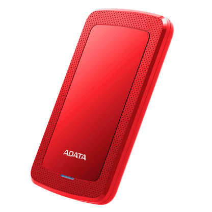 Disco Duro Externo Adata Hv300 1tb Portatil 2.5 Usb 3.2 Windows Mac Linux Dashdrive Slim Color Rojo (ahv300-1tu31-crd)