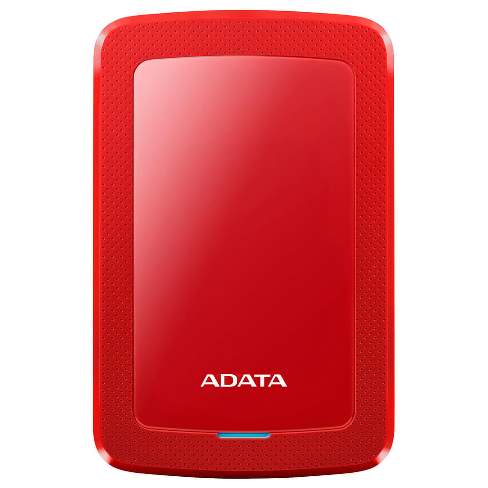 Disco Duro Externo Adata Hv300 1tb Portatil 2.5 Usb 3.2 Windows Mac Linux Dashdrive Slim Color Rojo (ahv300-1tu31-crd)