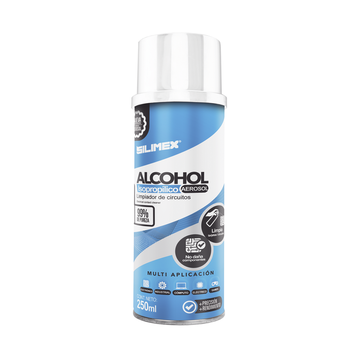 Aerosol Alcohol Isopropilico Silimex 250 Ml