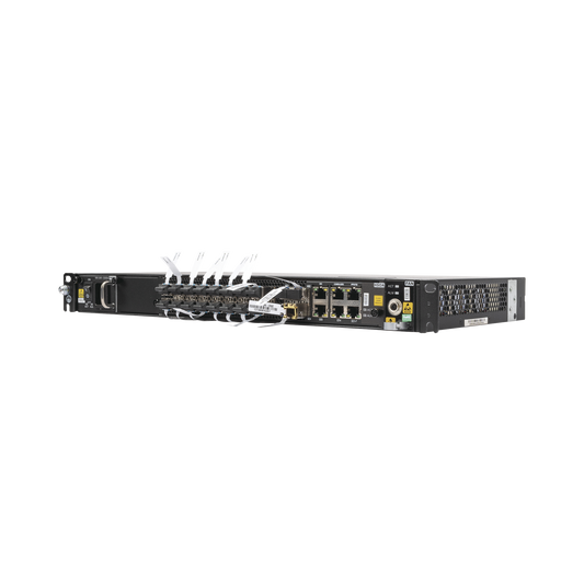 Mini OLT GPON Carrier Class con Tarjeta de Servicio de 16 puertos GPON Hasta 1024 Clientes, 16 módulos clase C+ y Fuente de CA (Corriente Alterna), 1UR, Gestión por Interfaz Web, Gestión UNM2000, CLI, (Incluye Instalación de So
