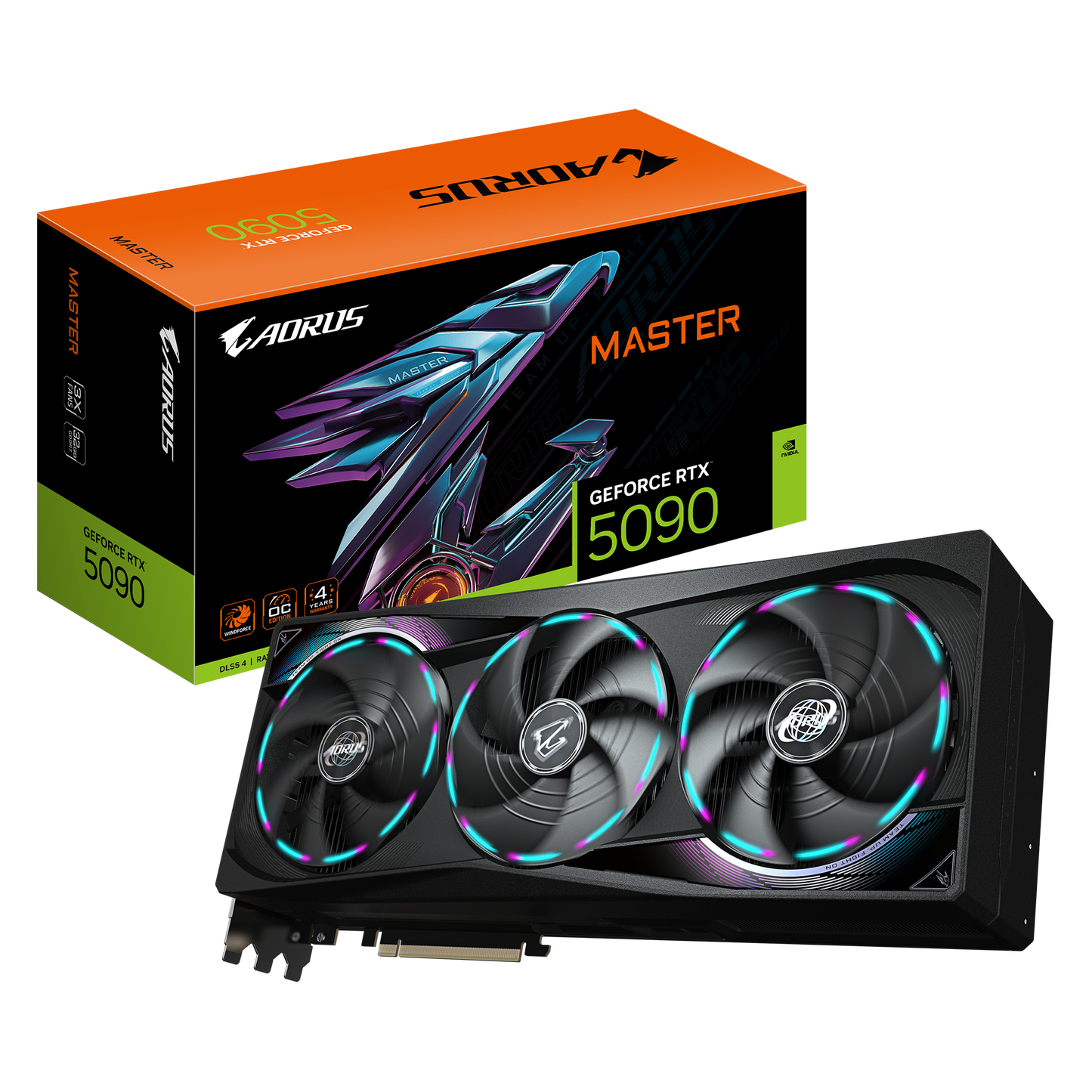 Tarjeta De Video Gigabyte Gv-n5090aorus M-32gd / Rtx 5090 / Gddr7 32gb / Pcie 5.0 / Dp 2.1 / Hdmi 2.1 / Gama Alta