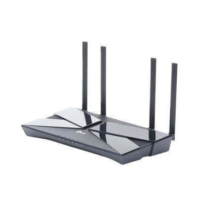 Router WiFi 6 doble banda AX 3000 Mbps /  MU-MIMO y OFDMA / 1 Puerto WAN 10/100/1000 Mbps / 4 Puertos LAN 10/100/1000 Mbps / 4 Potentes Antenas.