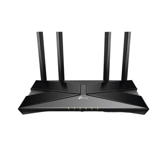 Router WiFi 6 doble banda AX 3000 Mbps /  MU-MIMO y OFDMA / 1 Puerto WAN 10/100/1000 Mbps / 4 Puertos LAN 10/100/1000 Mbps / 4 Potentes Antenas.