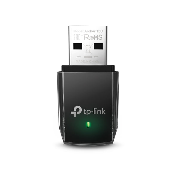 Tarjeta De Red | Tp-link | Archer T3u | Usb | Dual Band | Ac 1300 | 5ghz 867mbps | 2.4ghz 400mbps | TamaÑo Mini