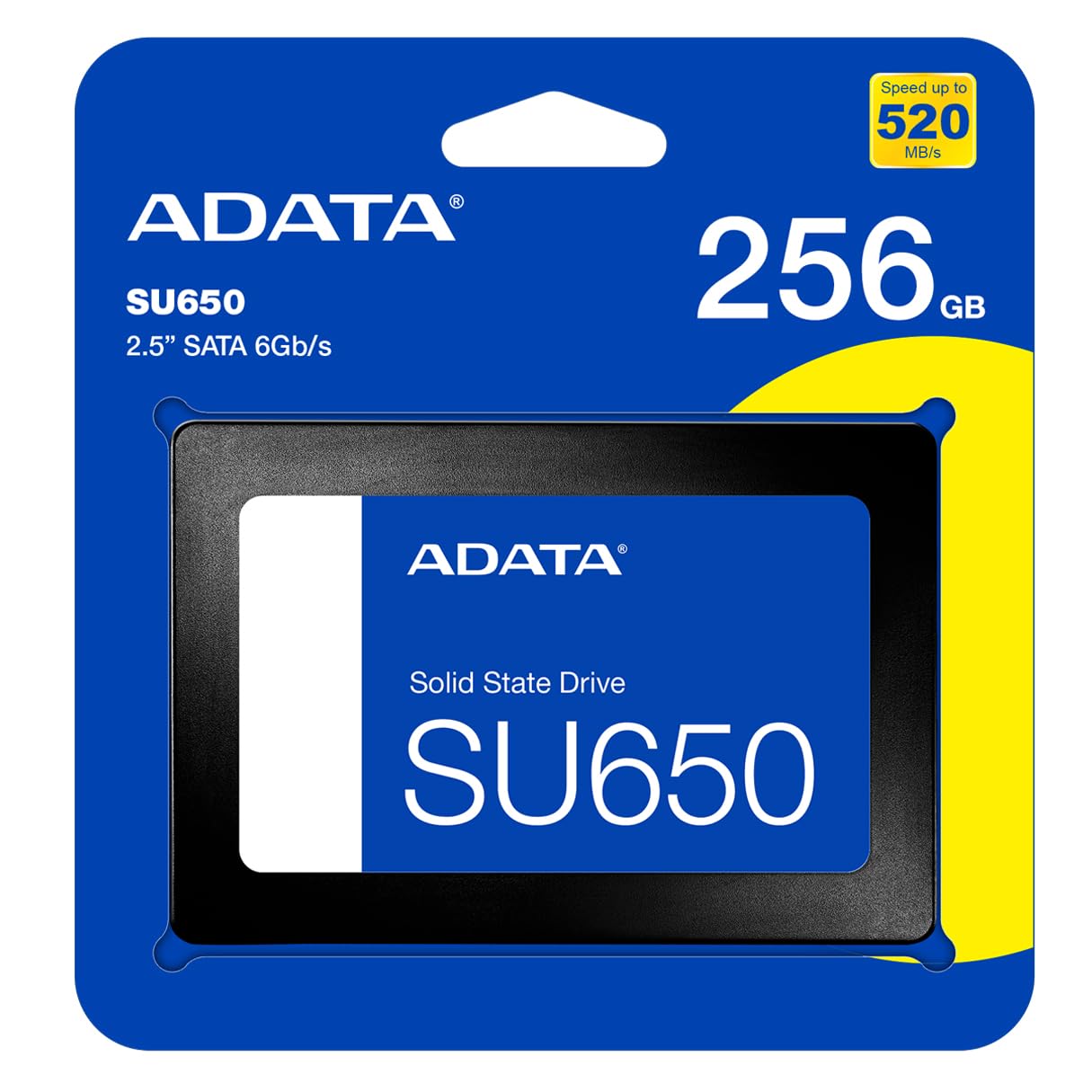 Unidad De Estado Solido Ssd Interno Adata Su650 256gb 2.5 Sata3 Lect. 520 Escrit. 450 Mbs 7mm Pc Laptop Minipc Sin Bracket 3dnand Asu650ss-256gt-r