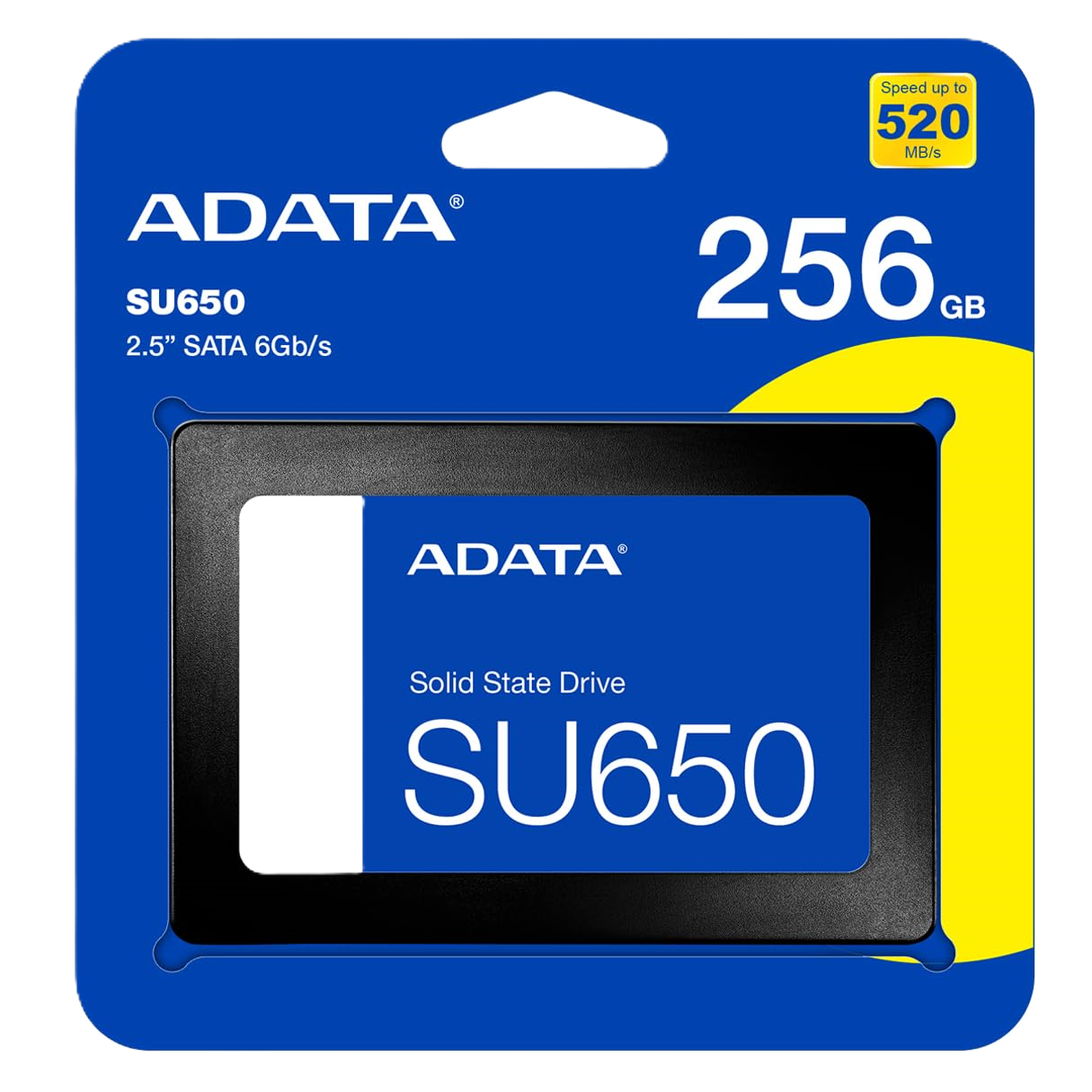 Unidad De Estado Solido Ssd Interno Adata Su650 256gb 2.5 Sata3 Lect. 520 Escrit. 450 Mbs 7mm Pc Laptop Minipc Sin Bracket 3dnand Asu650ss-256gt-r
