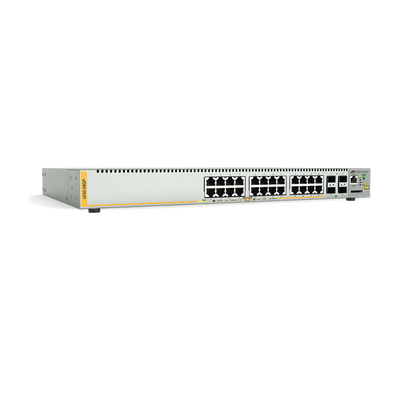Switch Poe+ Administrable Capa 3, 24 Puertos 10/100/1000 Mbps + 4 Sfp Gigabit, 370 W