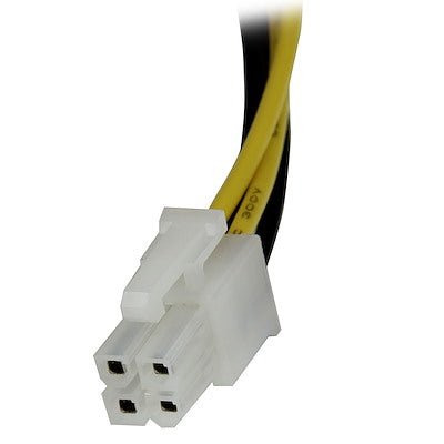 Cable De 20cm De Extension Alargador Fuente Alimentacion Corriente Tarjeta Madre Cpu Atx12v 4 Pines P4 - Macho A Hembra - Startech.com Mod. Atxp4ext