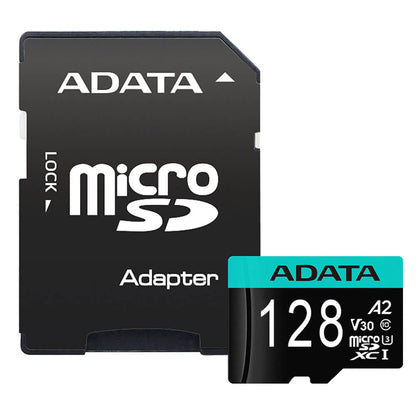 Memoria Adata Micro Sdxc/sdhc 128gb Uhs-i 100mb/85mb Clase 10 V30 A2 C/adaptador Ausdx128gui3v30sa2-ra1