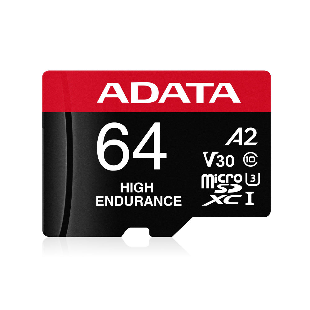 Memoria Adata Micro Sdxc/sdhc 64gb Uhs-i Videovigilancia 24/7 100mb/80mb 4k Clase 10 U3 V30 A2 C/adaptador (ausdx64gui3v30sha2-ra1)