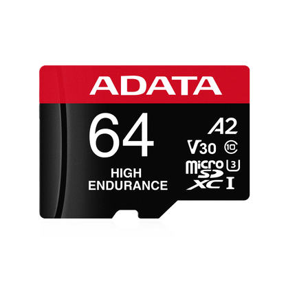 Memoria Adata Micro Sdxc/sdhc 64gb Uhs-i Videovigilancia 24/7 100mb/80mb 4k Clase 10 U3 V30 A2 C/adaptador (ausdx64gui3v30sha2-ra1)