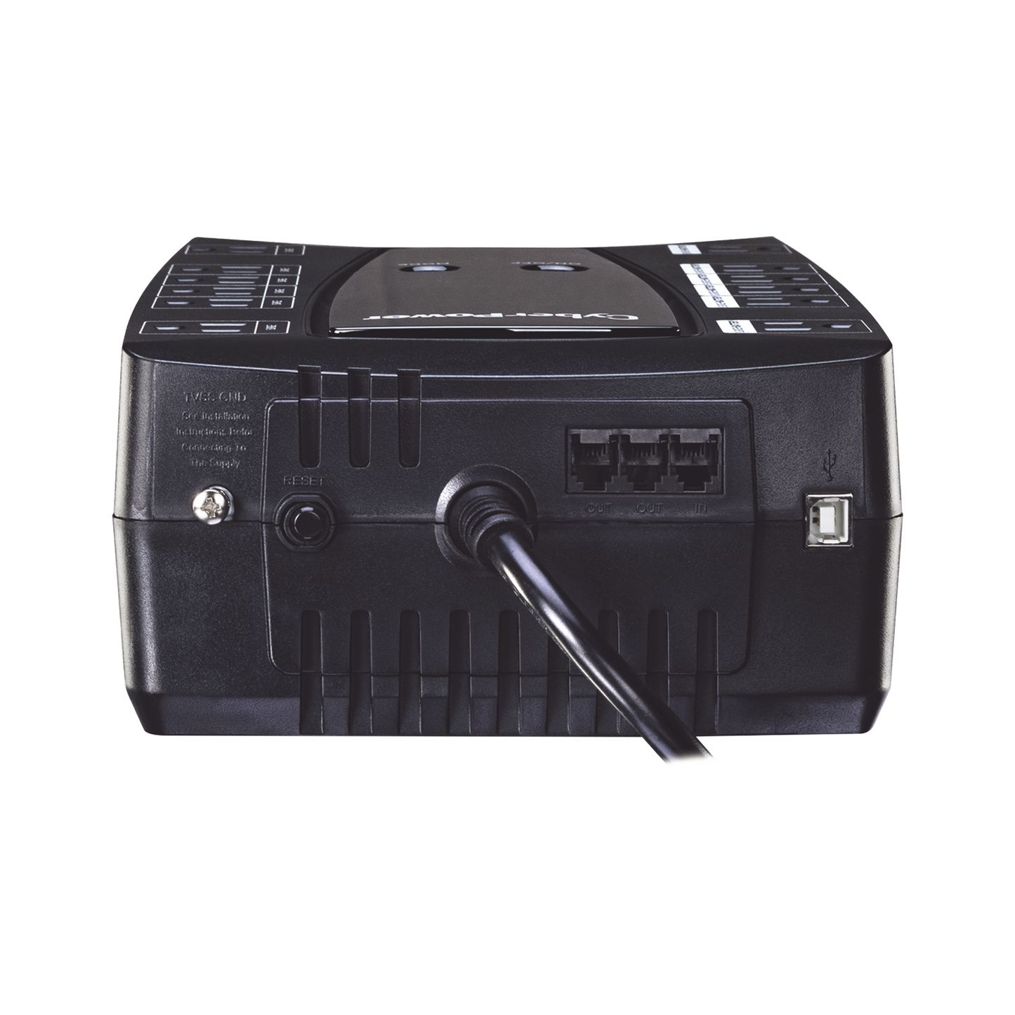 No Break Cyberpower (avrg750lcd) 760va / 450 Watts, Interactivo, Torre, Pantalla Lcd, 12 × Nema 5-15r, 6 Respaldo Y 6 SupresiÓn, 3 AÑos Incluyendo BaterÍa.