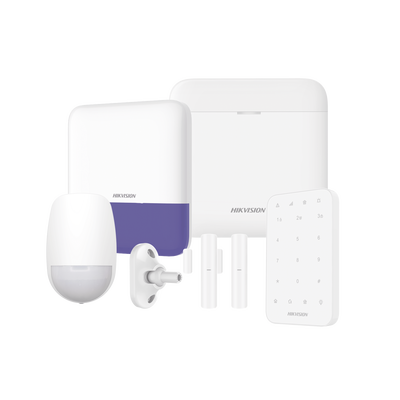 (ax Pro) Kit De Alarma Ax Pro / Incluye: 1 Hub Con Bateria De Respaldo / 1 Sensores Pir / 1 Montaje Universal Para Pir / 2 Contactos Magnéticos / 1 Teclado / 1 Sirena Inalambrica Exterior / Wifi / Compatible Con Hik-connect P2p
