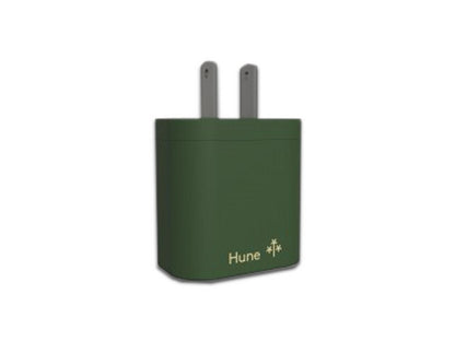 Cargador De Pared Hune Huron Sustentable 2 Puertos (usb A + Tipo C) Carga Simultanea (bosque)