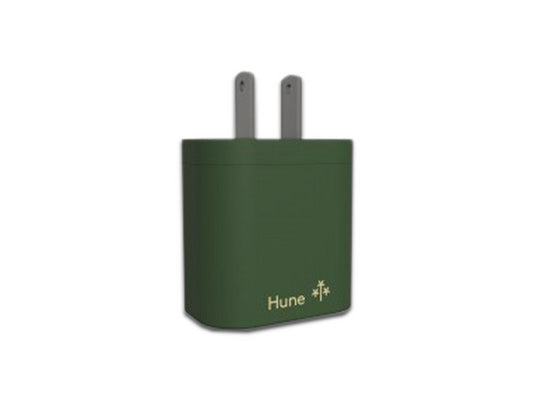Cargador De Pared Hune Huron Sustentable 2 Puertos (usb A + Tipo C) Carga Simultanea (bosque)