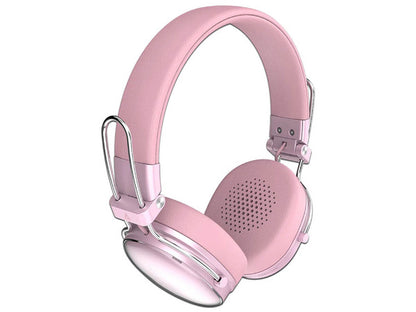 Audifonos Acteck Luxe Chic Hp710 / Diadema / Inalambricos / Bt 5.4 / Microfono Omnidireccional / 20 Hz A 20 Khz / Bateria 30 Hrs / Cancelacion De Ruido Hibrido / Rosa / Ac-940900