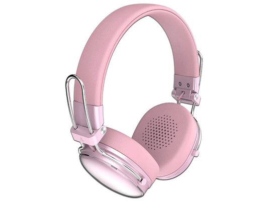 Audifonos Acteck Luxe Chic Hp710 / Diadema / Inalambricos / Bt 5.4 / Microfono Omnidireccional / 20 Hz A 20 Khz / Bateria 30 Hrs / Cancelacion De Ruido Hibrido / Rosa / Ac-940900