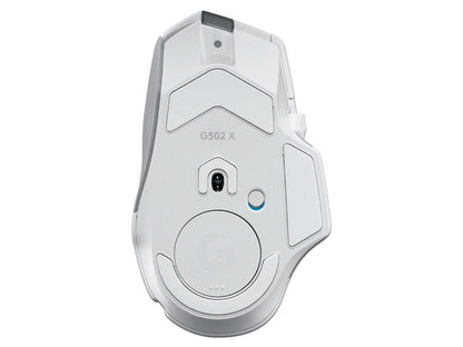 Mouse Gaming Logitech G502 X Lightspeed Blanco Inalambrico Lightforce Con Bateria Recargable