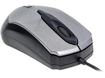 Mouse,manhattan,179423, Optico Edge Usb Gris/negro