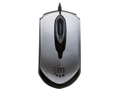 Mouse,manhattan,179423, Optico Edge Usb Gris/negro