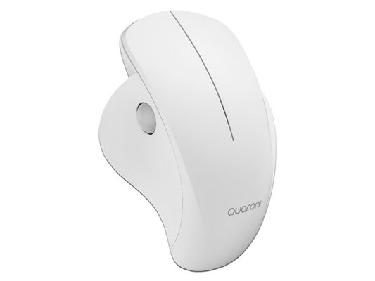 Mouse Inalmbrico Ergonmico Scroll Lateral Quaroni 3 Scroll/receptor 2.4 Ghz/1200 Dpi/ptico/bajo Consumo/blanco