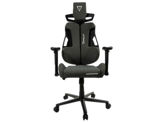 Silla Ocelot Gaming Ost-black Scorpio / Tela / Base Metalica / Descansabrazos 2d / Piston Clase 4 / Reclinable 170 Grados / Hasta 150kg / Cojines Lumbar Y Cervical / Color Negro