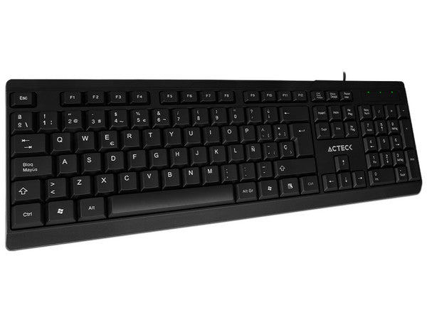 Teclado Acteck Inspire Ta210 / Alambrico Usb / EspaÑol / 105 Teclas / Windows / Membrana / Negro / Ac-928946