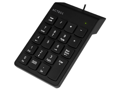 Teclado Acteck Inspire Tn220 / Numerico / Alambrico Usb / 19 Teclas / Negro / Ac-932622