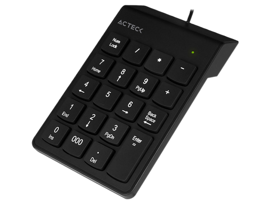 Teclado Acteck Inspire Tn220 / Numerico / Alambrico Usb / 19 Teclas / Negro / Ac-932622
