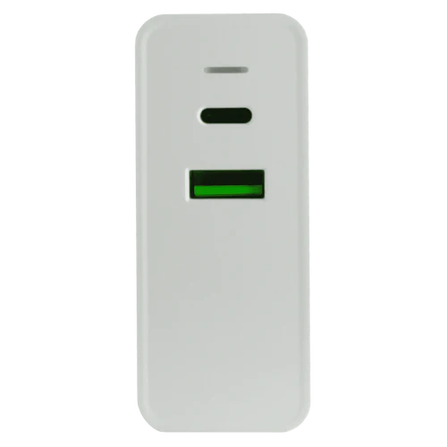 Adaptador Cargador De Corriente De 65w Puertos Usb-a/usb-c Perfect Choice - Blanco