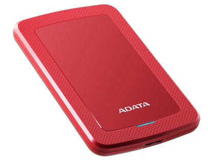 Disco Duro Externo Adata Hv300 2tb Portatil 2.5 Usb 3.2 Windows Mac Linux Dashdrive Slim Color Rojo (ahv300-2tu31-crd)