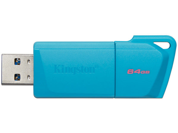 Memoria Flash Usb Kingston Data Traveler Exodia 64gb Gen 1 3.2 Tipo A Turquesa Neon (kc-u2l64-7lb)