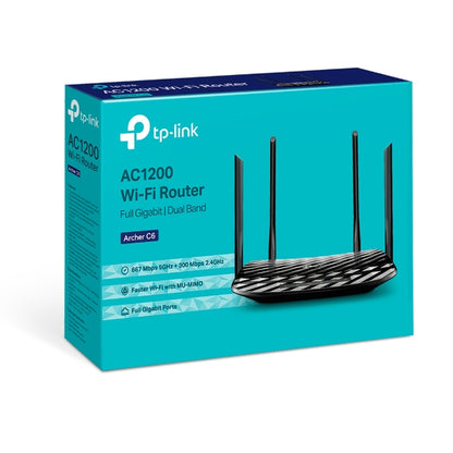 Router |tp-link | Archer C6 | Inalambrico | Ac1200 Banda Dual | 4puertos Lan Gigabit |caracteristicas Varian Segun Version | Imagen Ilustrativa