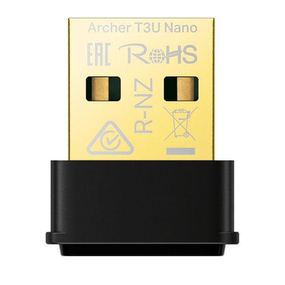 Tarjeta De Red | Tp-link | Archer T3u Nano | Ac1300 | Usb | Inalambrico | 5ghz 867mbps | 2.4ghz 400mbps | Compatible Con Windows 11/10/8.1/8/7, Mac Os 10.15 Y Anterior