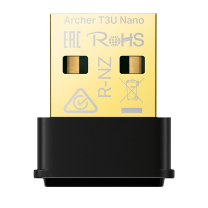 Tarjeta De Red | Tp-link | Archer T3u Nano | Ac1300 | Usb | Inalambrico | 5ghz 867mbps | 2.4ghz 400mbps | Compatible Con Windows 11/10/8.1/8/7, Mac Os 10.15 Y Anterior