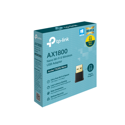 Adaptador De Red Usb 2.0 A Ethernet A 100 Mbps Wifi 6- Archer Tx20u Nano - Dual Band Tp-link