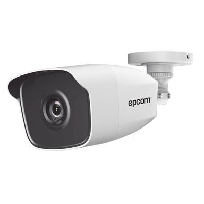 Bala Turbohd 4 Megapixel / Lente 2.8 Mm / Gran Angular / Exterior Ip66 / 40 Mts Ir Exir / Metal / 4 Tecnologías / 12 Vcc