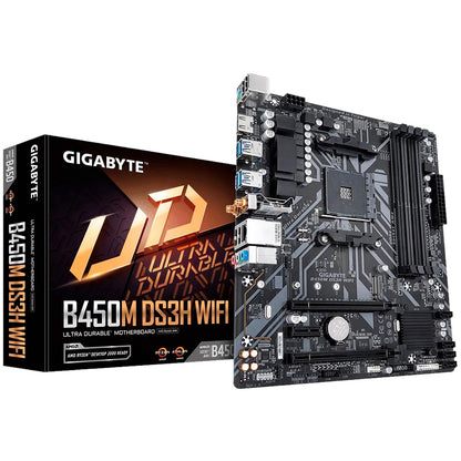 Mb Gigabyte B450 Amd S-am4 2a Gen/4xddr4 2933mhz/dvi/hdmi/4xusb3.1/m.2/ Micro Atx/gama Media