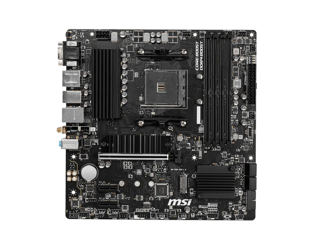 Mb Msi B550 Amd S-am4 3a Gen/4xdrr4 3200mhz/pcie 4.0/hdmi/dvi/4xusb 3.2/m.2/wifi-ac/bluetooth 4.2/ Micro Atx/gama Media