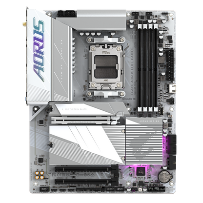 Tarjeta Madre Gigabyte B650e A Elite X Ice / Socket Am5 Amd / Ddr5 8000 Mt/s / Wifi6 / Bt 5.3 / Atx
