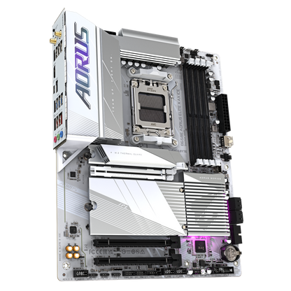 Tarjeta Madre Gigabyte B650e A Elite X Ice / Socket Am5 Amd / Ddr5 8000 Mt/s / Wifi6 / Bt 5.3 / Atx